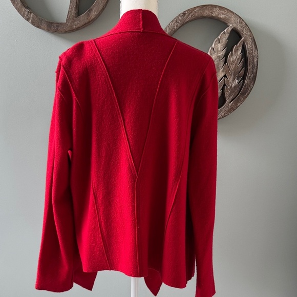 Eileen Fisher Vibrant Red Women's Cardigan XL - Picture 6 of 8